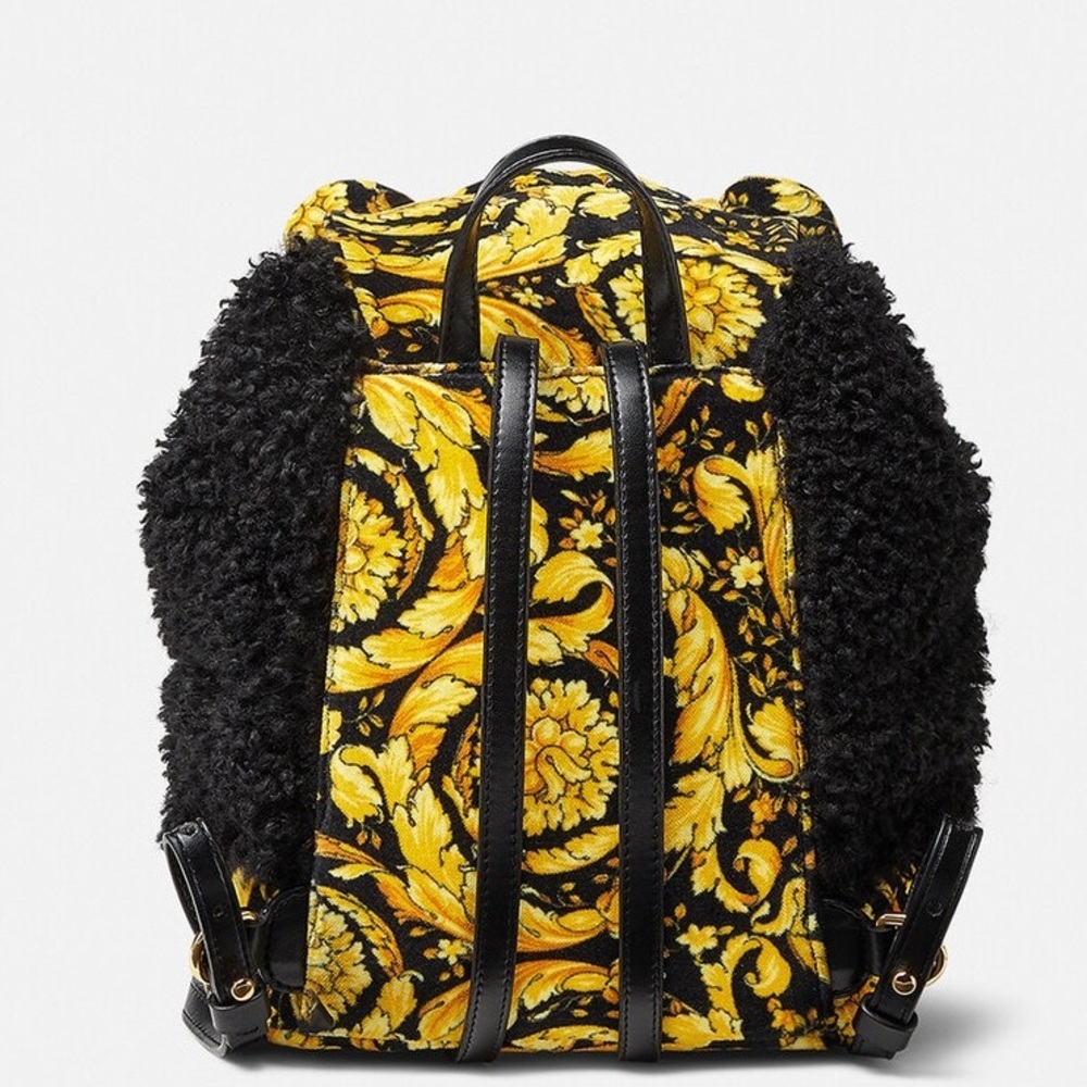 SALE!!! Versace Barocco logo monogram mini teddy bear backpack NEW - Picture 3 of 9